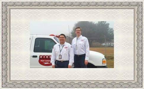 Aiken Pest Control technicians earning certificates